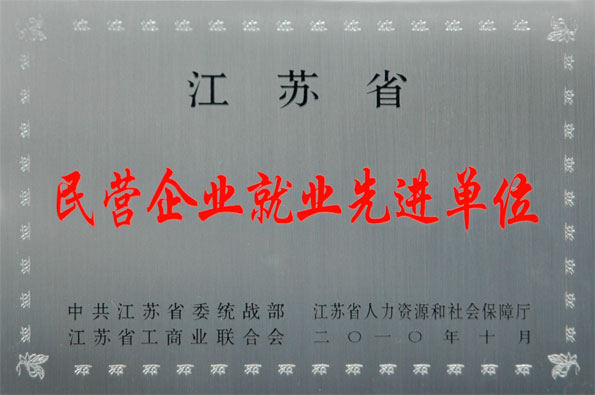 上上集團(tuán)再次被評為江蘇省“民營企業(yè)就業(yè)先進(jìn)單位”與“民營企業(yè)納稅大戶”