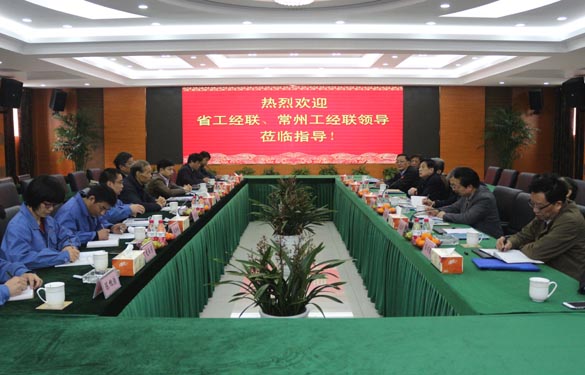 省工經(jīng)聯(lián)、常州市工經(jīng)聯(lián)領(lǐng)導(dǎo)來上上電纜調(diào)研