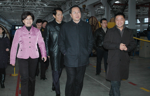 江蘇省發(fā)展和改革委員會主任、黨組書記毛偉明來上上集團視察