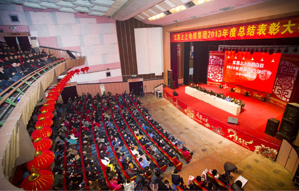 江蘇上上電纜集團(tuán)隆重召開2013年度總結(jié)表彰大會