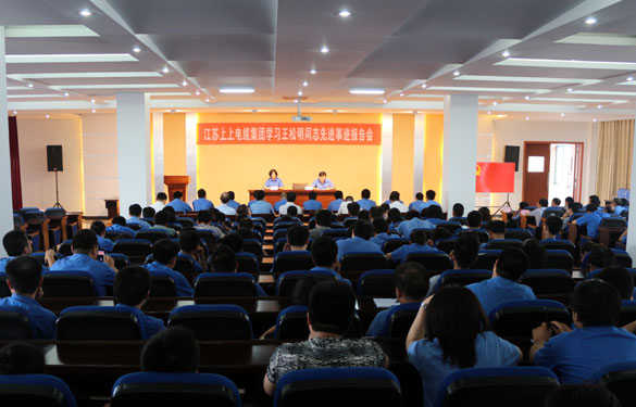 上上集團(tuán)召開黨員大會暨學(xué)習(xí)王松明同志先進(jìn)事跡報告會