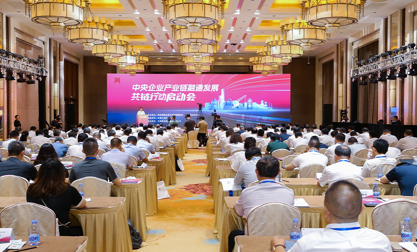 丁山華受邀參加中央企業(yè)產(chǎn)業(yè)鏈融通發(fā)展共鏈行動(dòng)啟動(dòng)會(huì)并發(fā)言